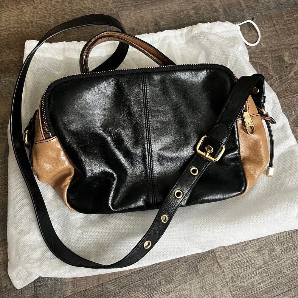 Badgley Mischka | EUC Black & Tan Satchel Bag (Dust bag included) - Picture 2 of 10